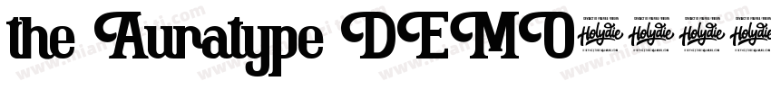 the Auratype DEMO字体转换